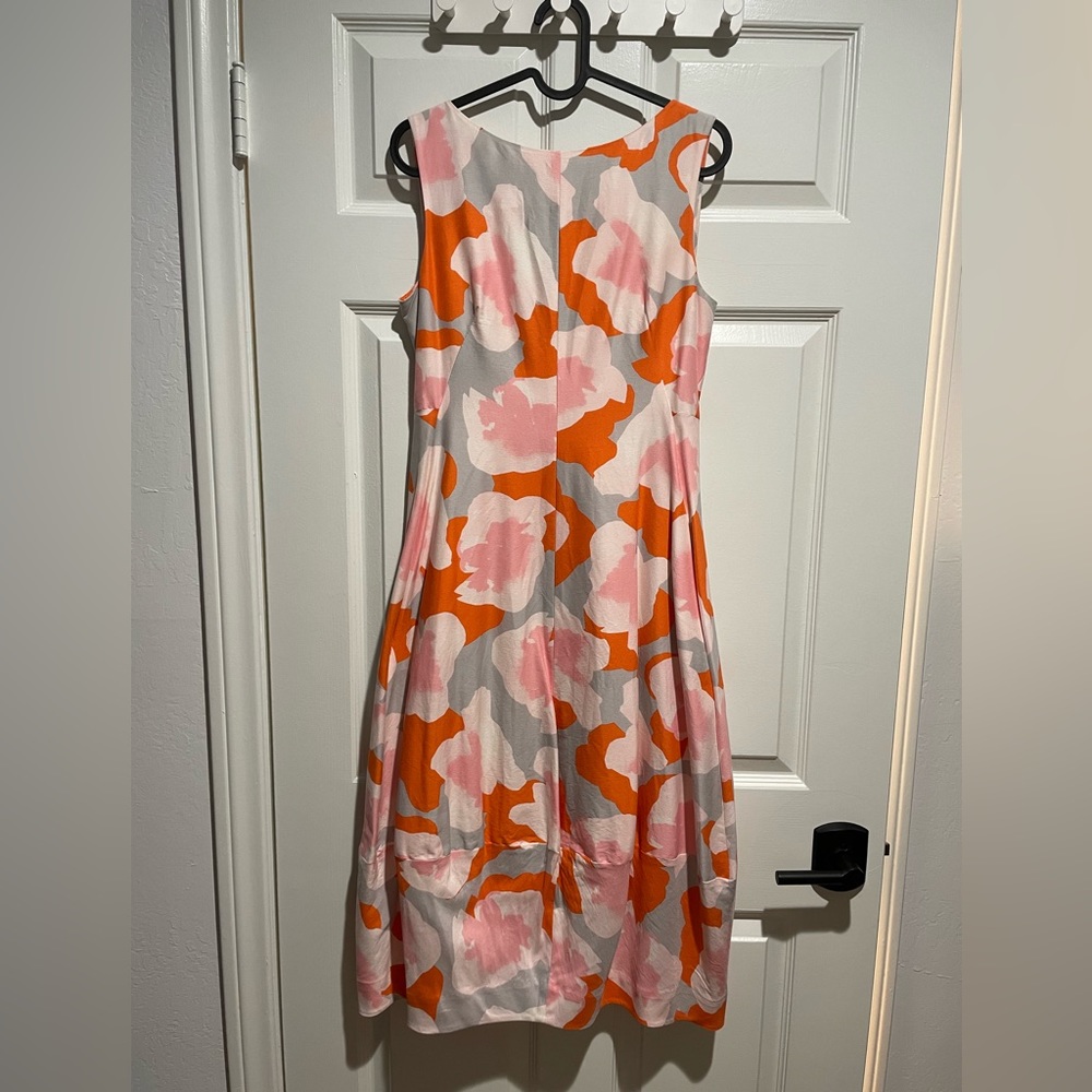 COS Floral Cocoon Midi Dress Bell Skirt with POCKETS!